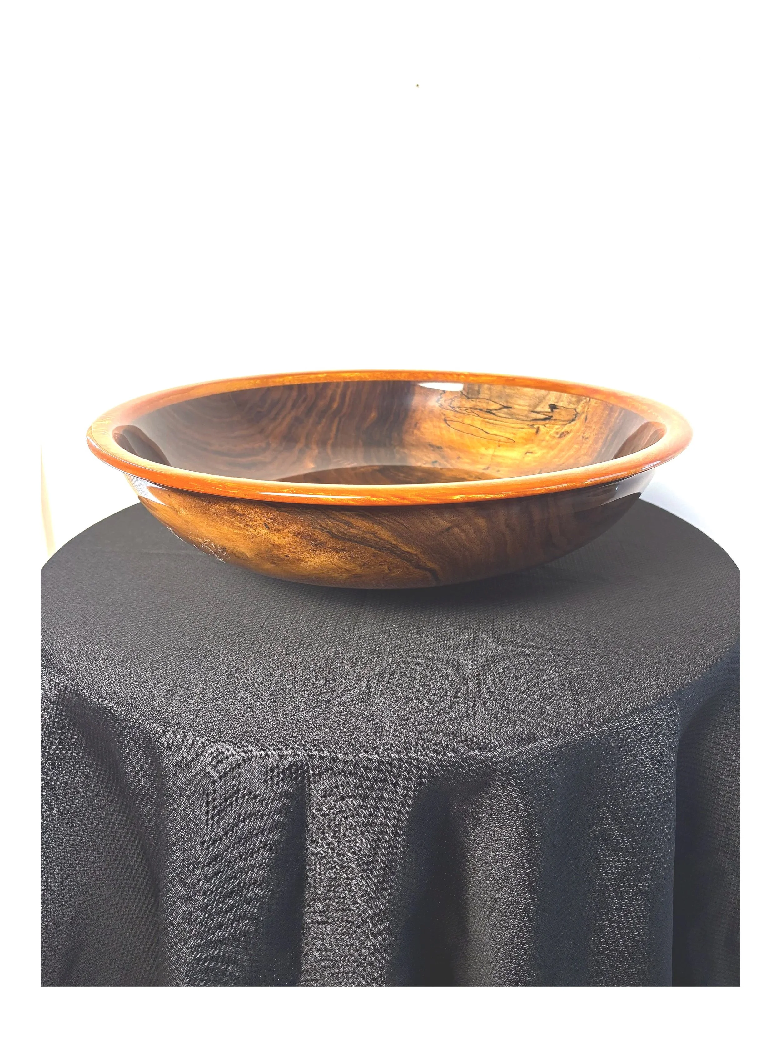 #63 Black Walnut w/ aztec gold rim.