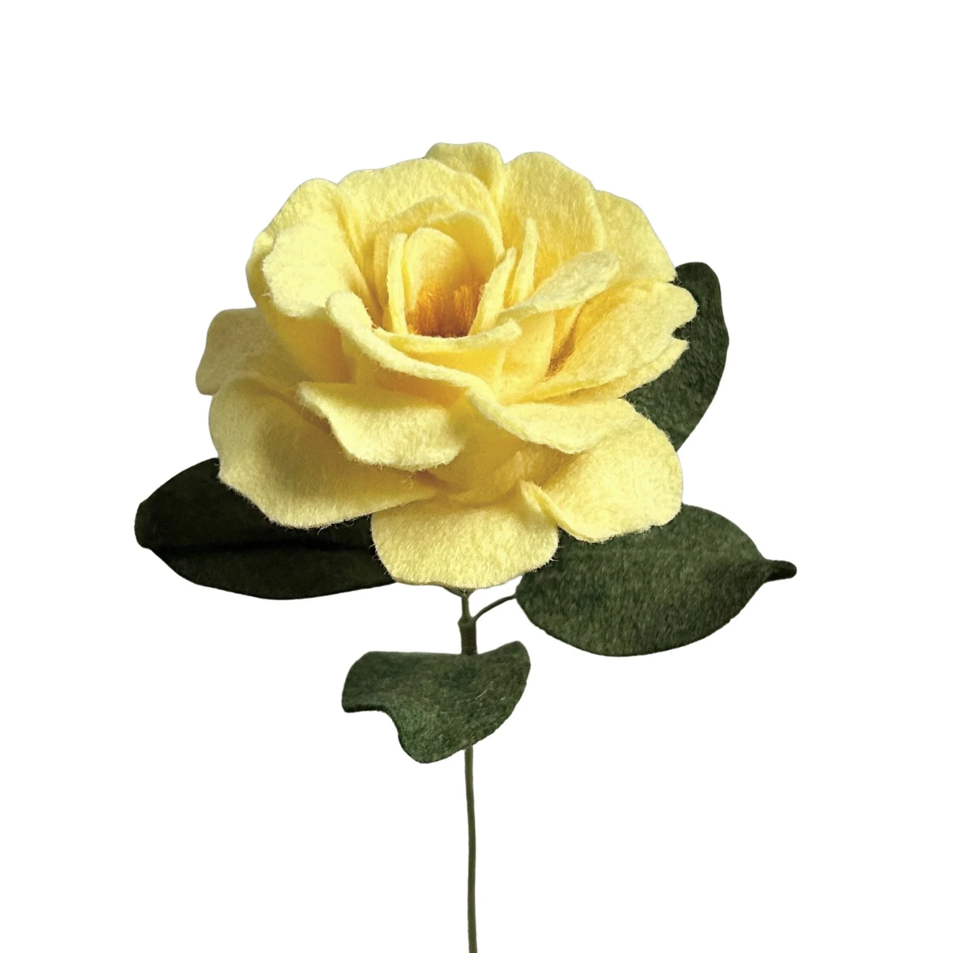 Rose (open) - Light Yellow