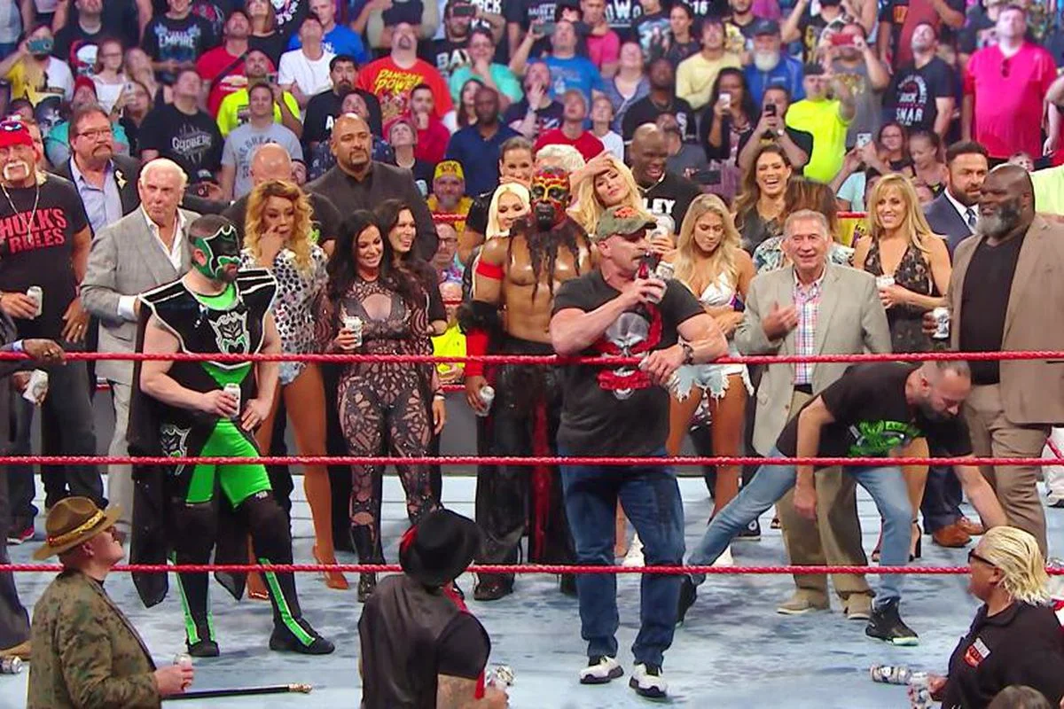 Stone Cold Steve Austin at this past Monday’s Raw Reunion