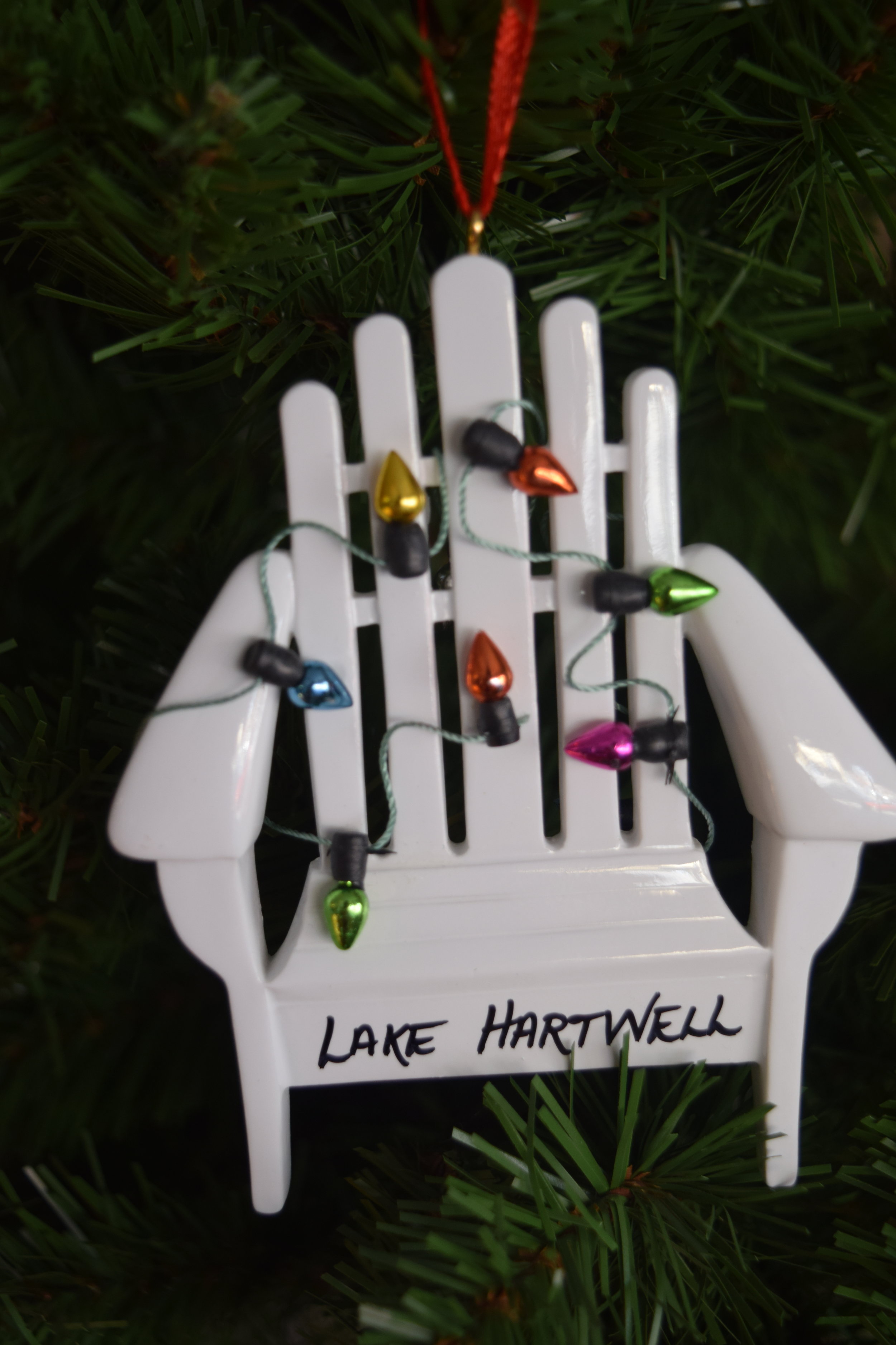 Lake Hartwell Beach Chair Ornament
