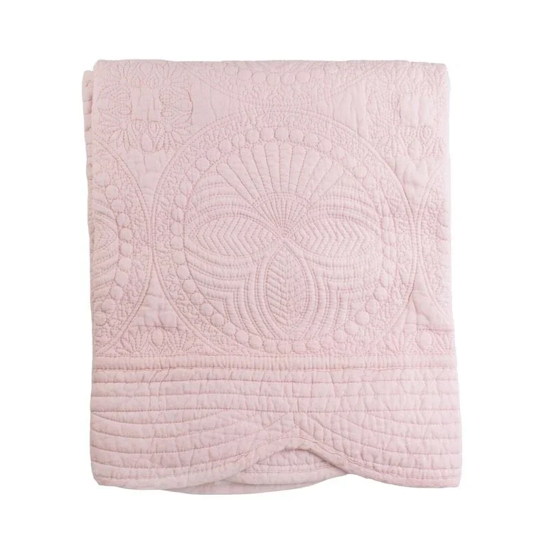 Solid Pink Baby Quilt