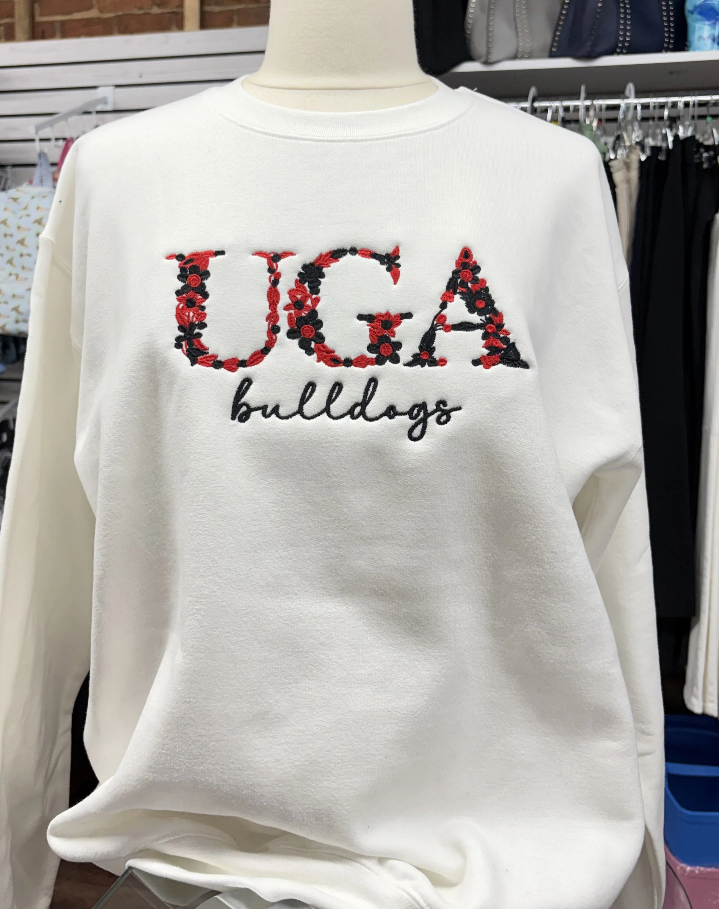 UGA Floral Sweatshirt