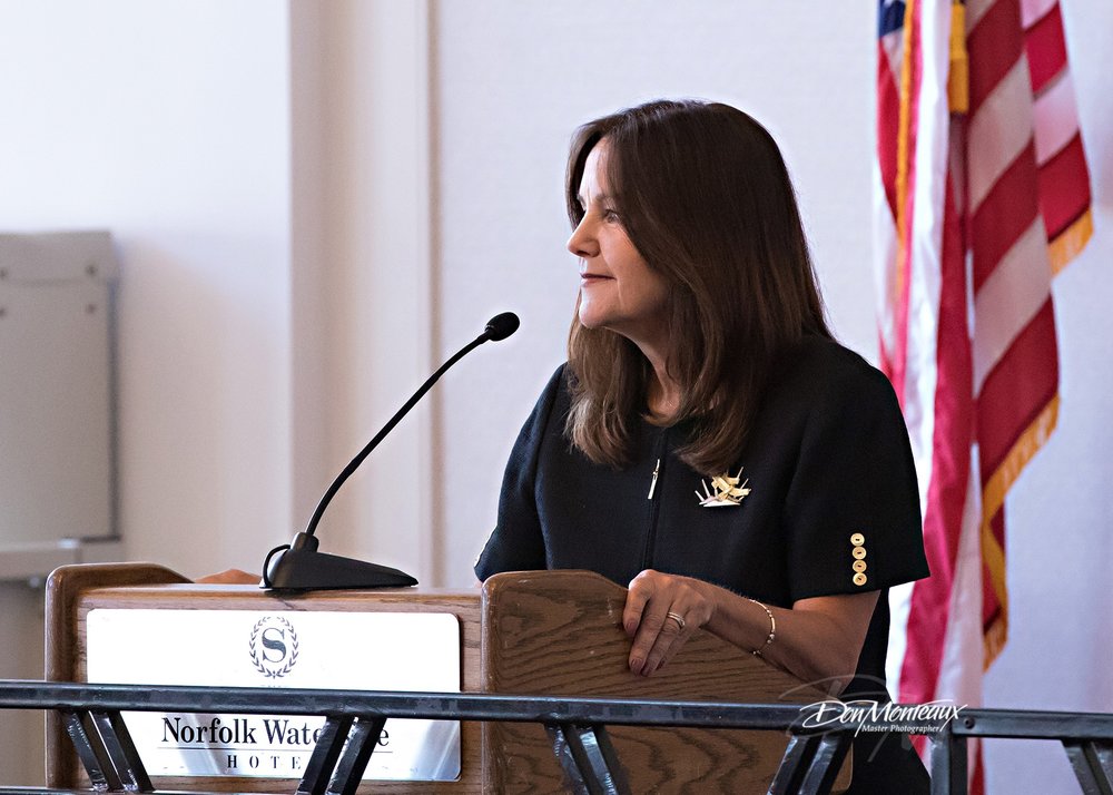 Image of Karen Pence at the Comfort Crew for military kids event