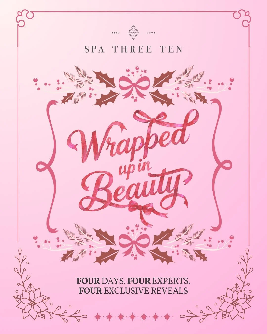 🎀 Four days. Four experts. Four exclusive reveals.

Join us Dec 2&ndash;5 for our Wrapped Up in Beauty Soir&eacute;e Series, insider access, flash deals, giveaways, and festive fun! 

Spots are limited. Reserve yours with a $30 deposit today. 💫