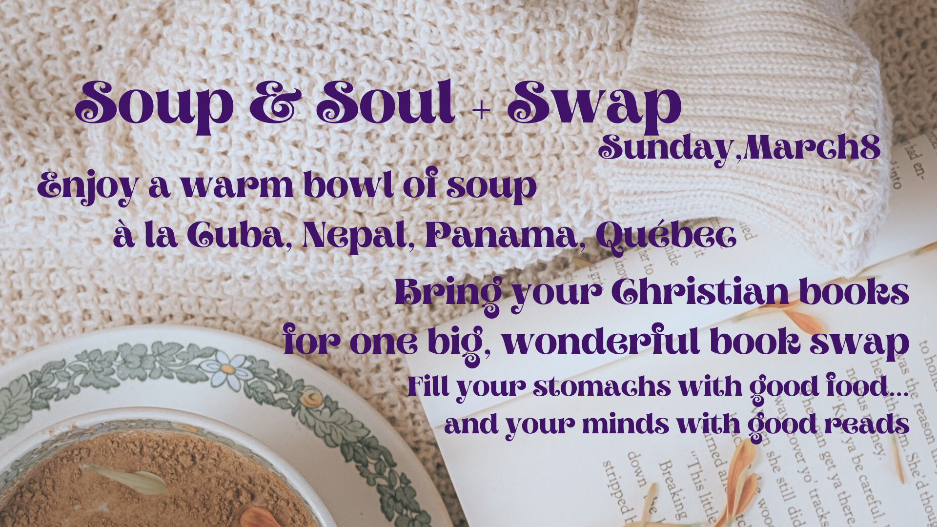 Soup &amp; Soul and (Book) Swap