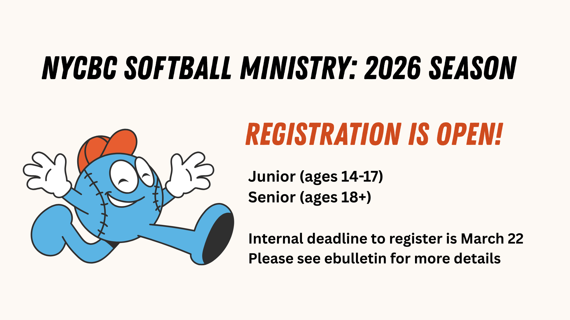 2026 Softball Registration!