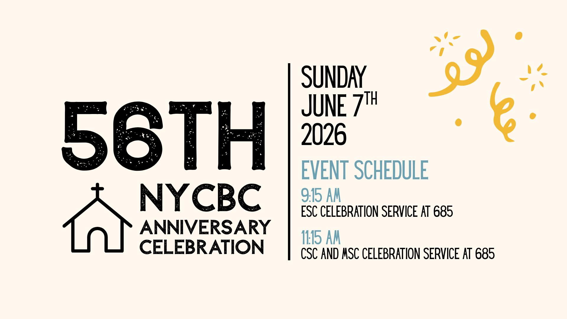 NYCBC 56th Anniversary