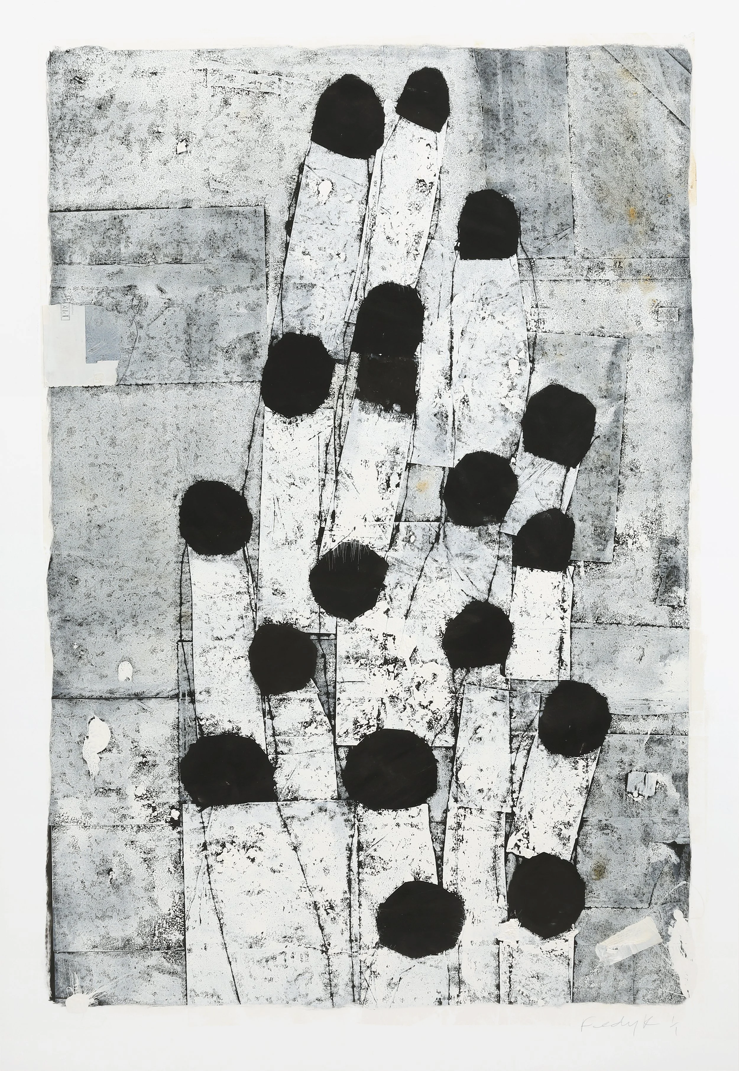   Grow  Oil based Ink on Paper 140 x 100 cm Framed  Enquire  