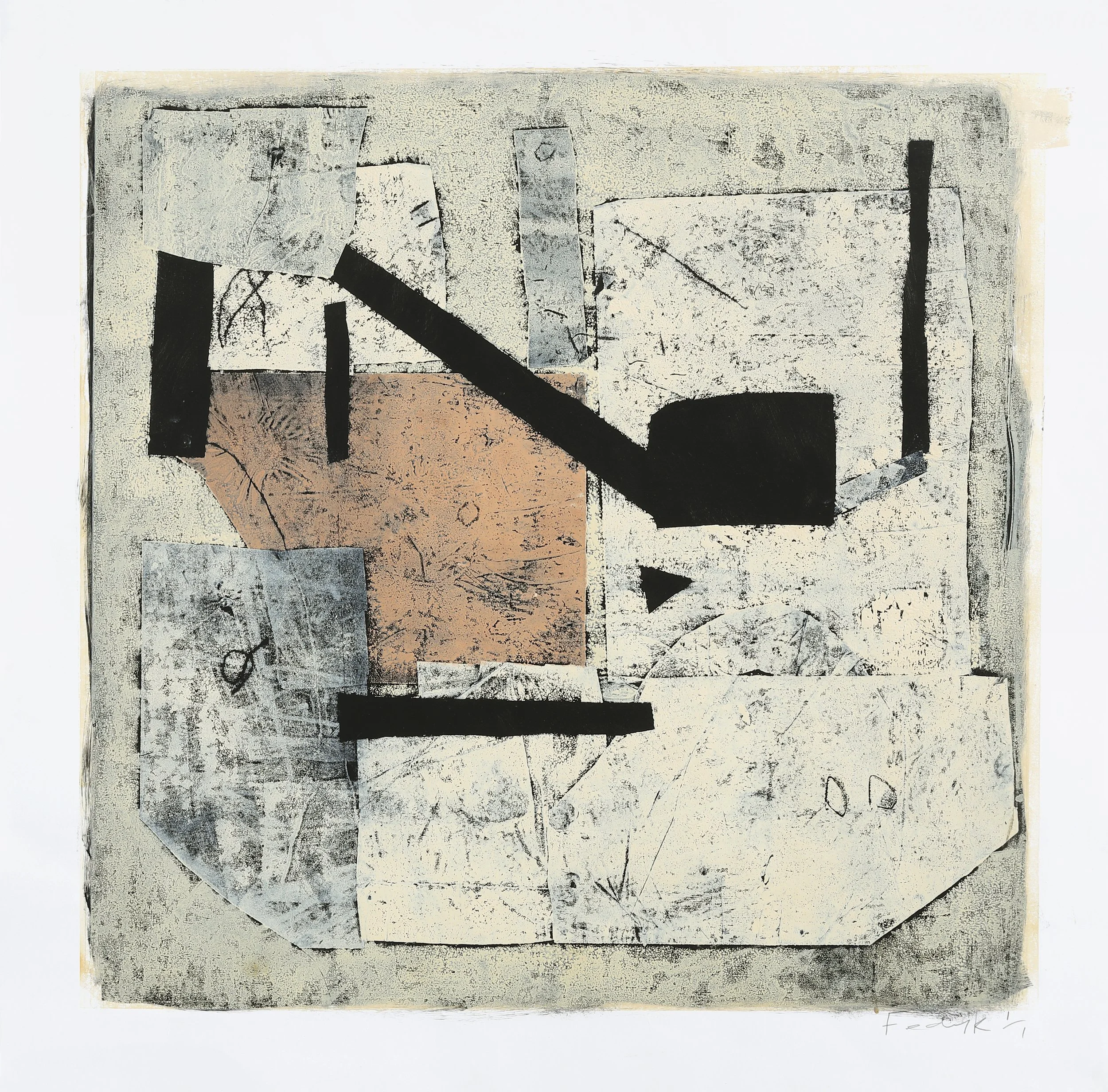   Quarry  Oil based Ink on Paper 80 x 80 cm  Enquire  