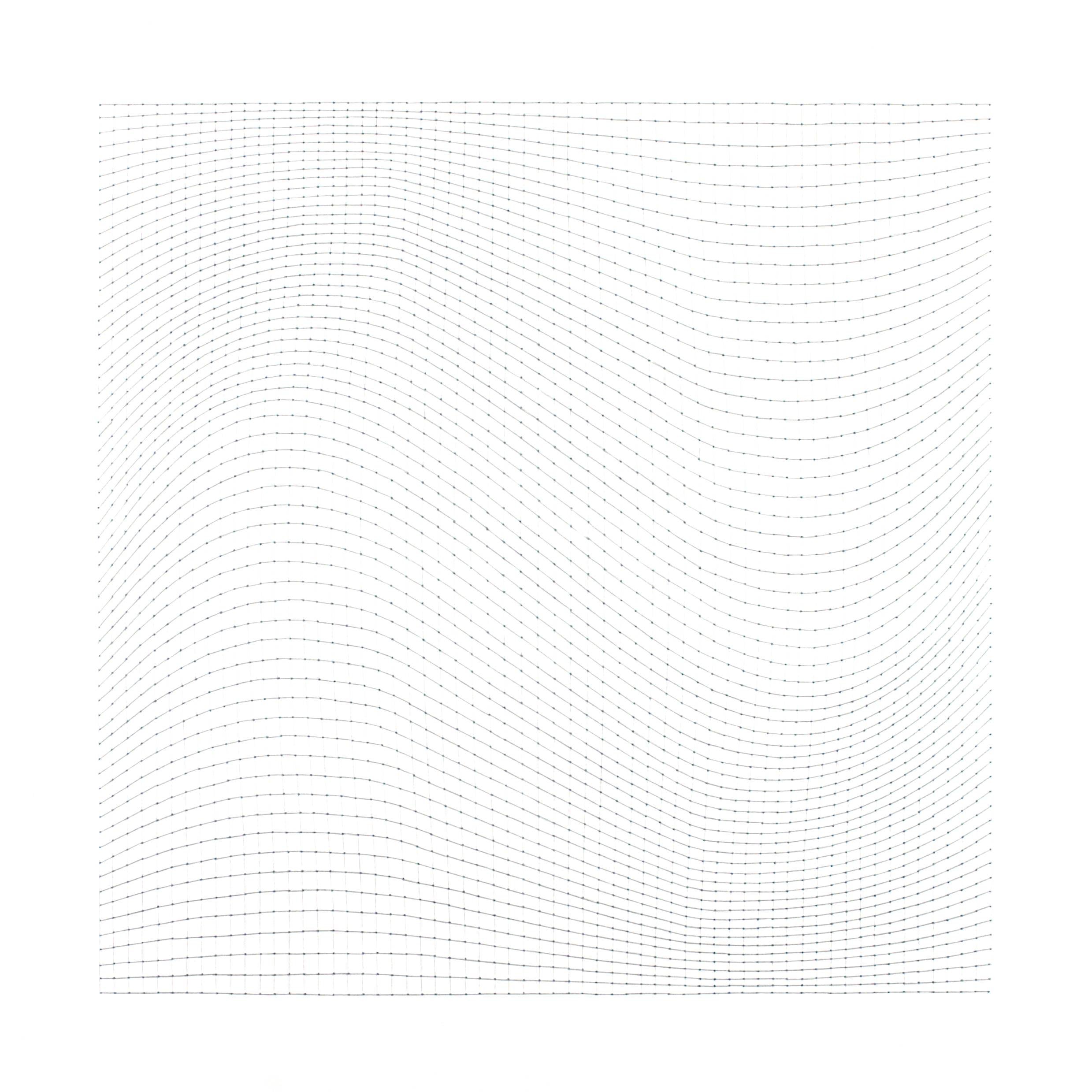   Between Time  Silver & Indigo Pencil on Paper 65 x 65 cm Framed  Enquire  