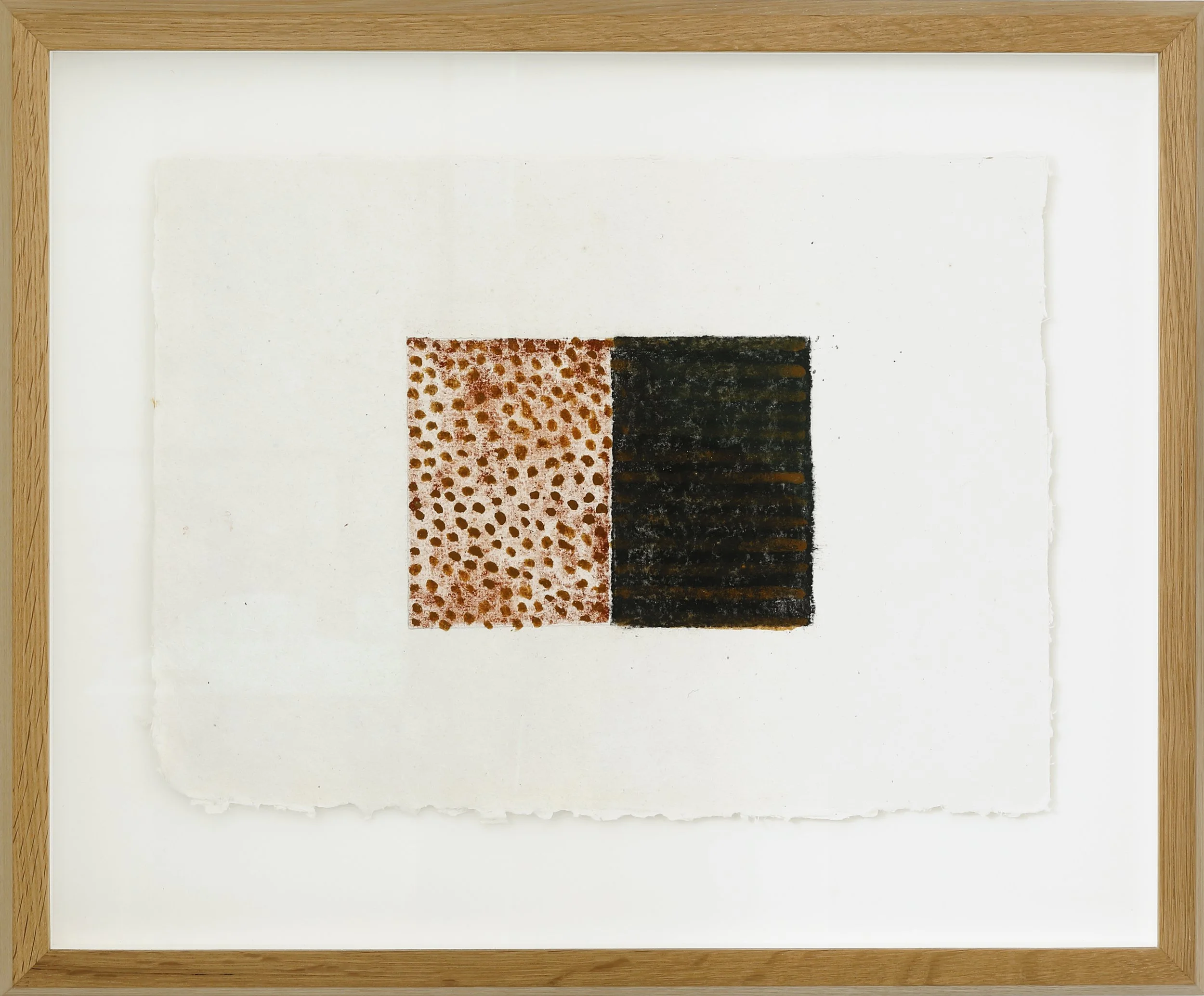   Ridged Field  Local Earth Pigments and Charcoal on Paper 52 x 43 cm Framed  Enquire  