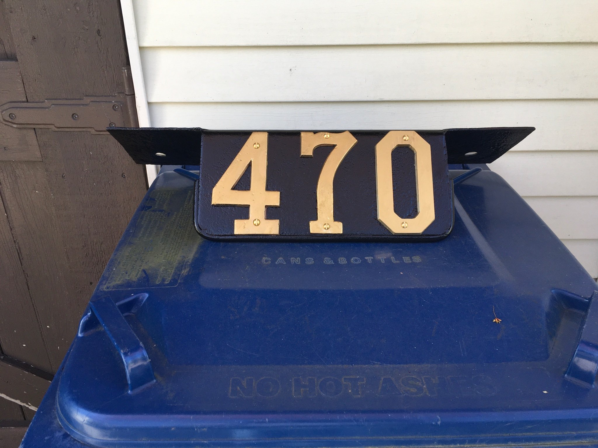 Finished numberboard