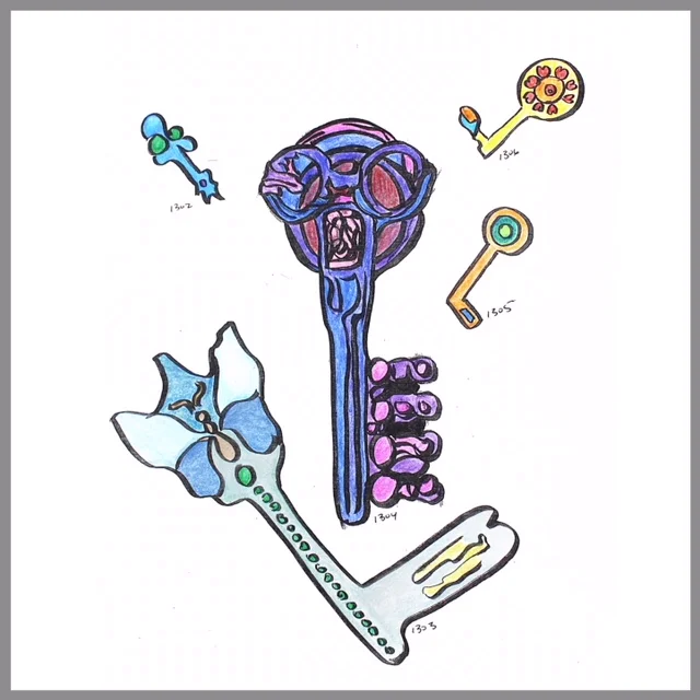 The Great Reminiscing - Keys 1301 - 1307; Colouring Book Series