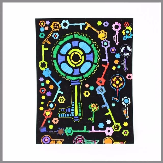 3 Fuzzy Posters and Keys 1847 - 1882