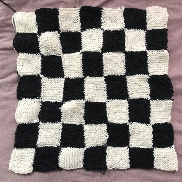 Knitting project to be continued! Starting to embrace imperfections in my work 🖤
