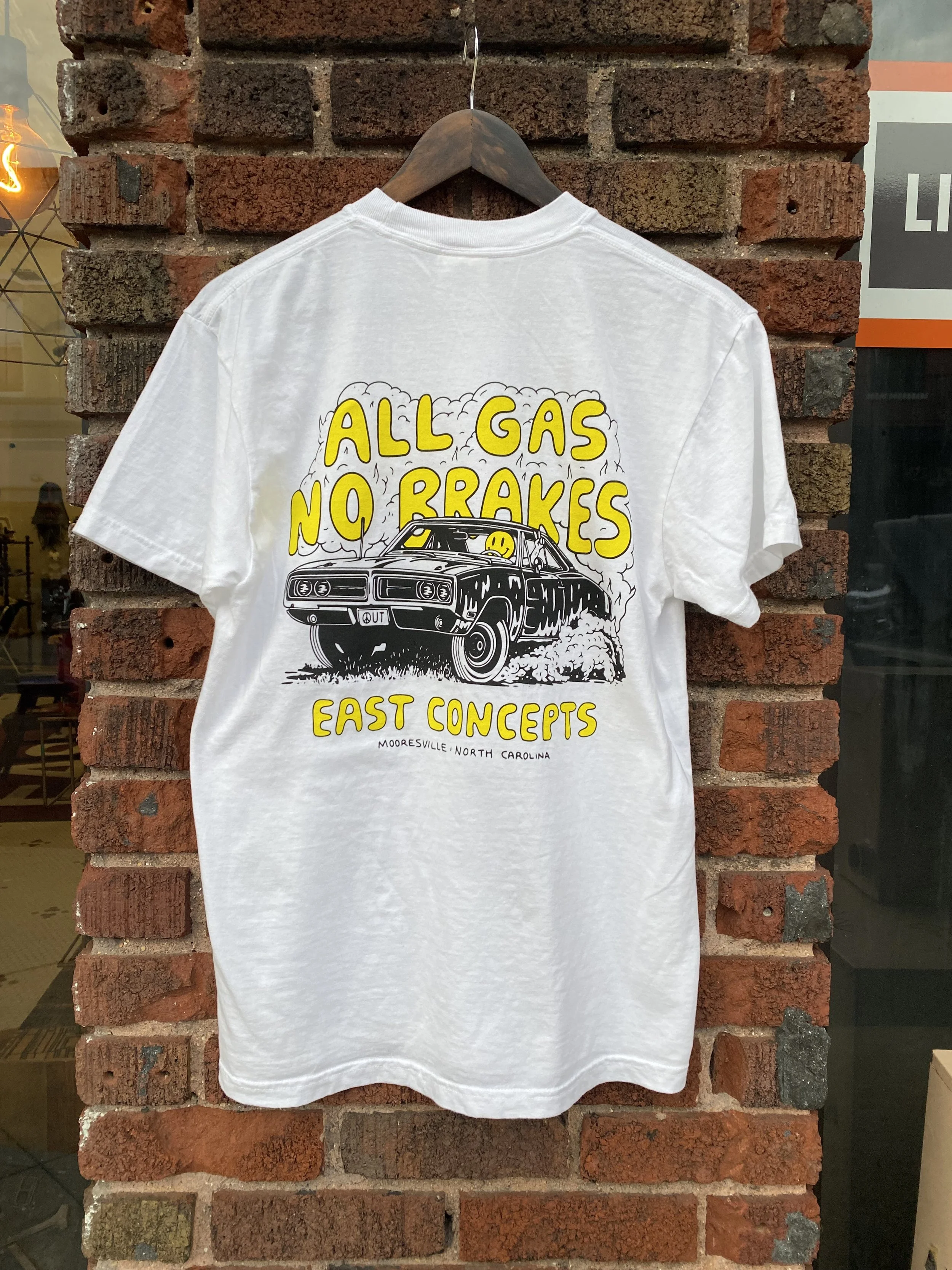 ALL GAS - ADULT T-SHIRTS WHITE