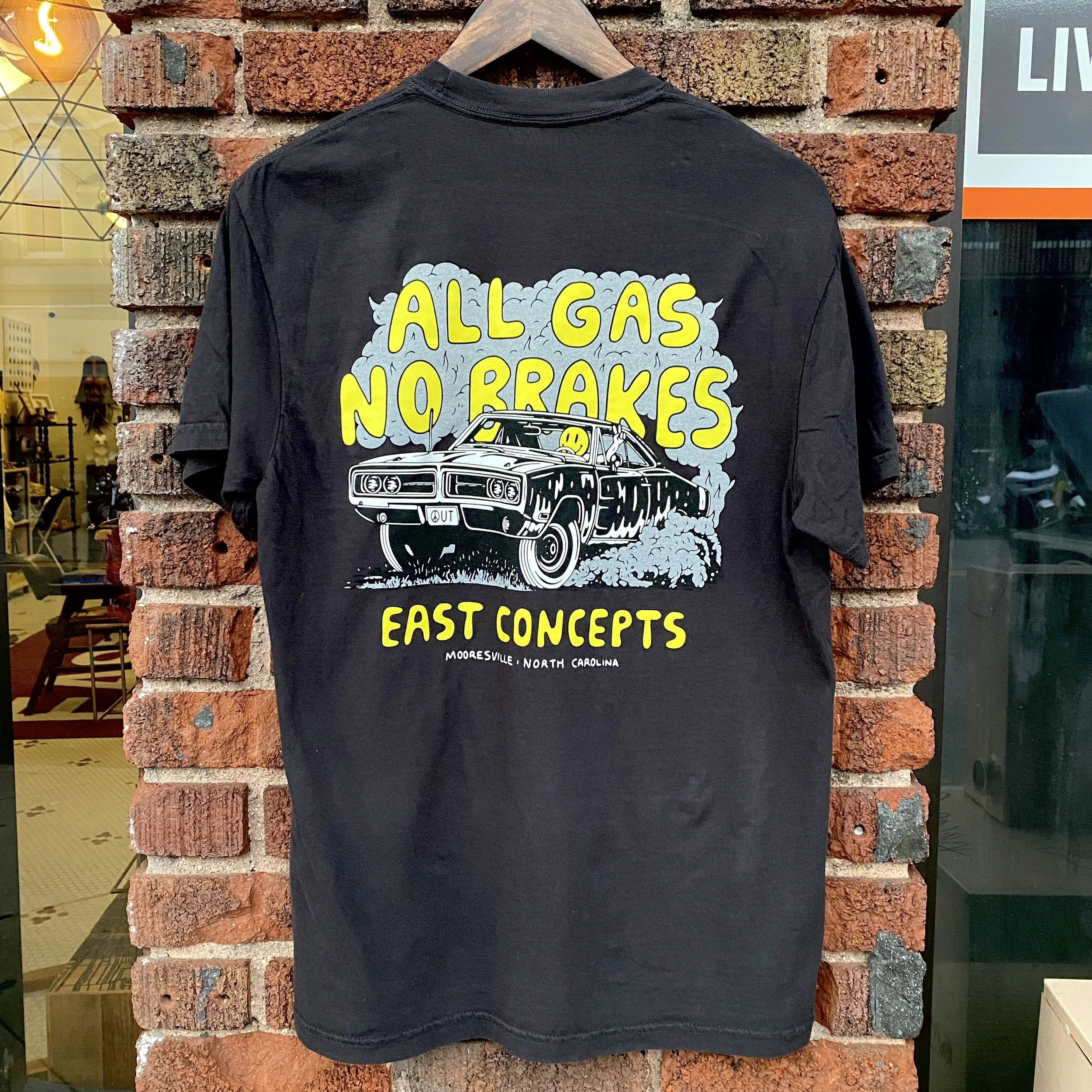 ALL GAS - ADULT T-SHIRTS BLACK