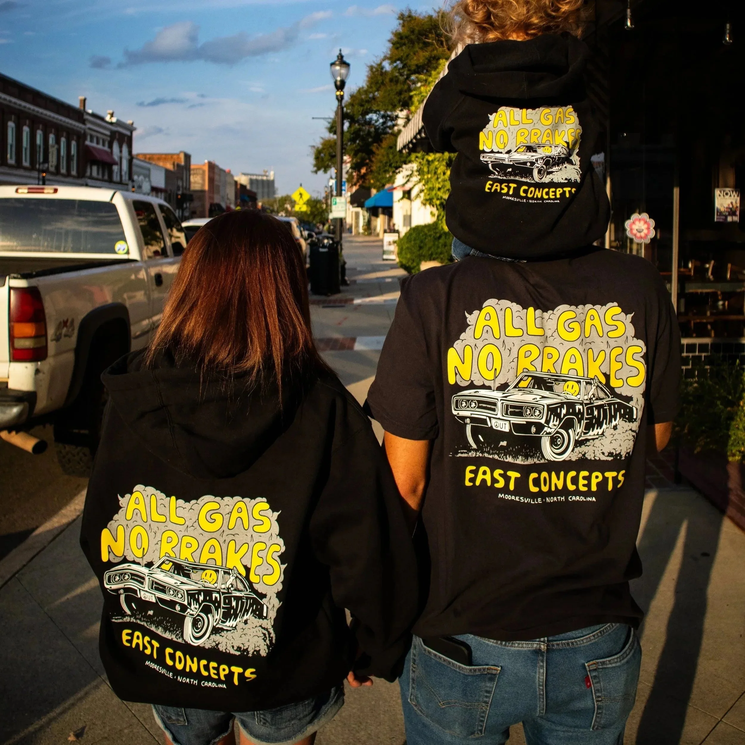 ALL GAS - ADULT HOODIES