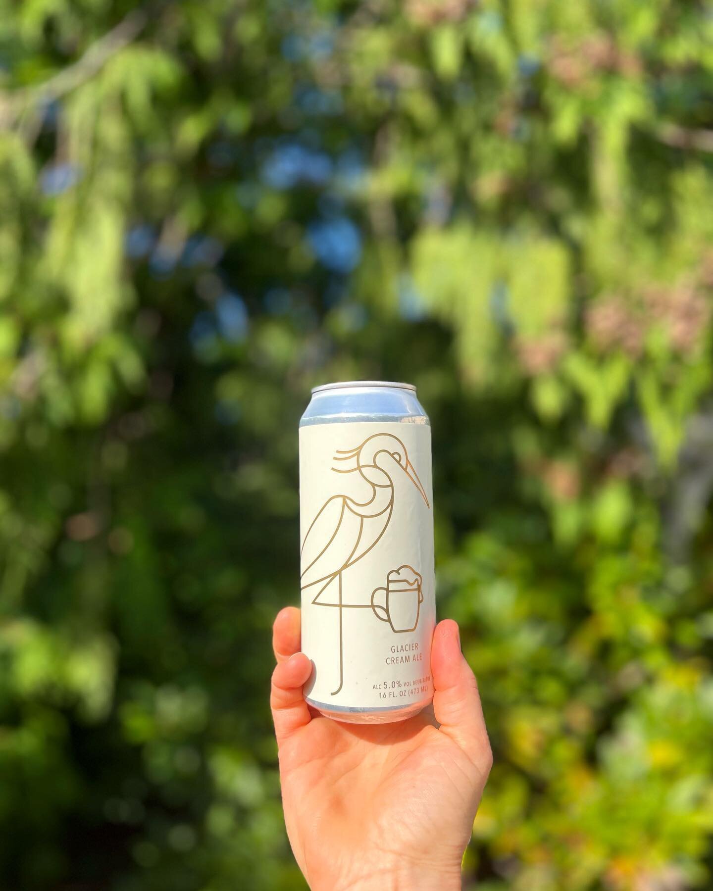 Glacier Cream Ale has a fresh look! 
.
Thanks to @cariboucreative, all of our beers have a new fresh look with our heron front and centre. We love this new simple and sleek look with a moody palette. 
.
#freshlook #craftbeer #bcbeer #landandseabeer #