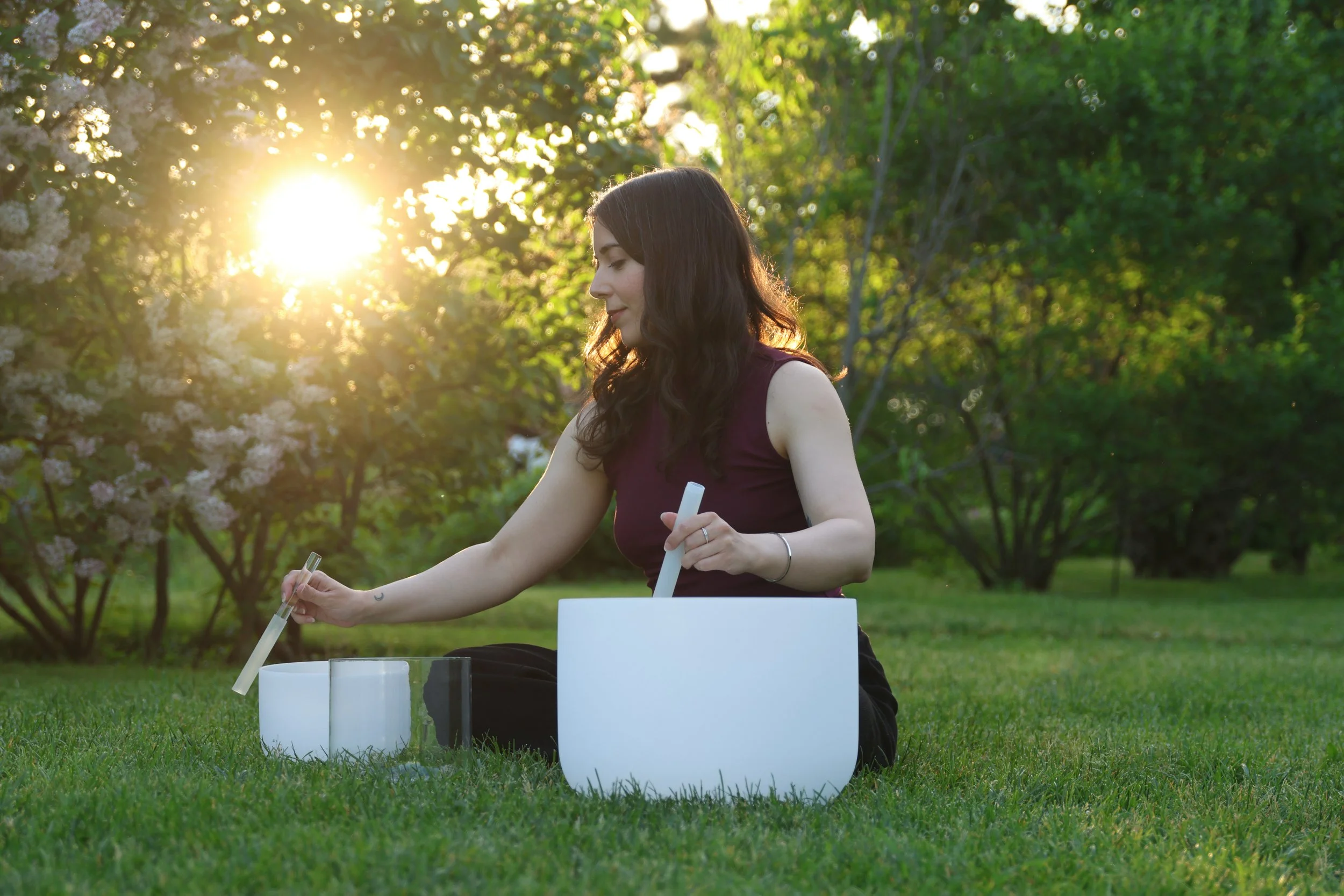 Group sound bath experience for corporate teams Ottawa