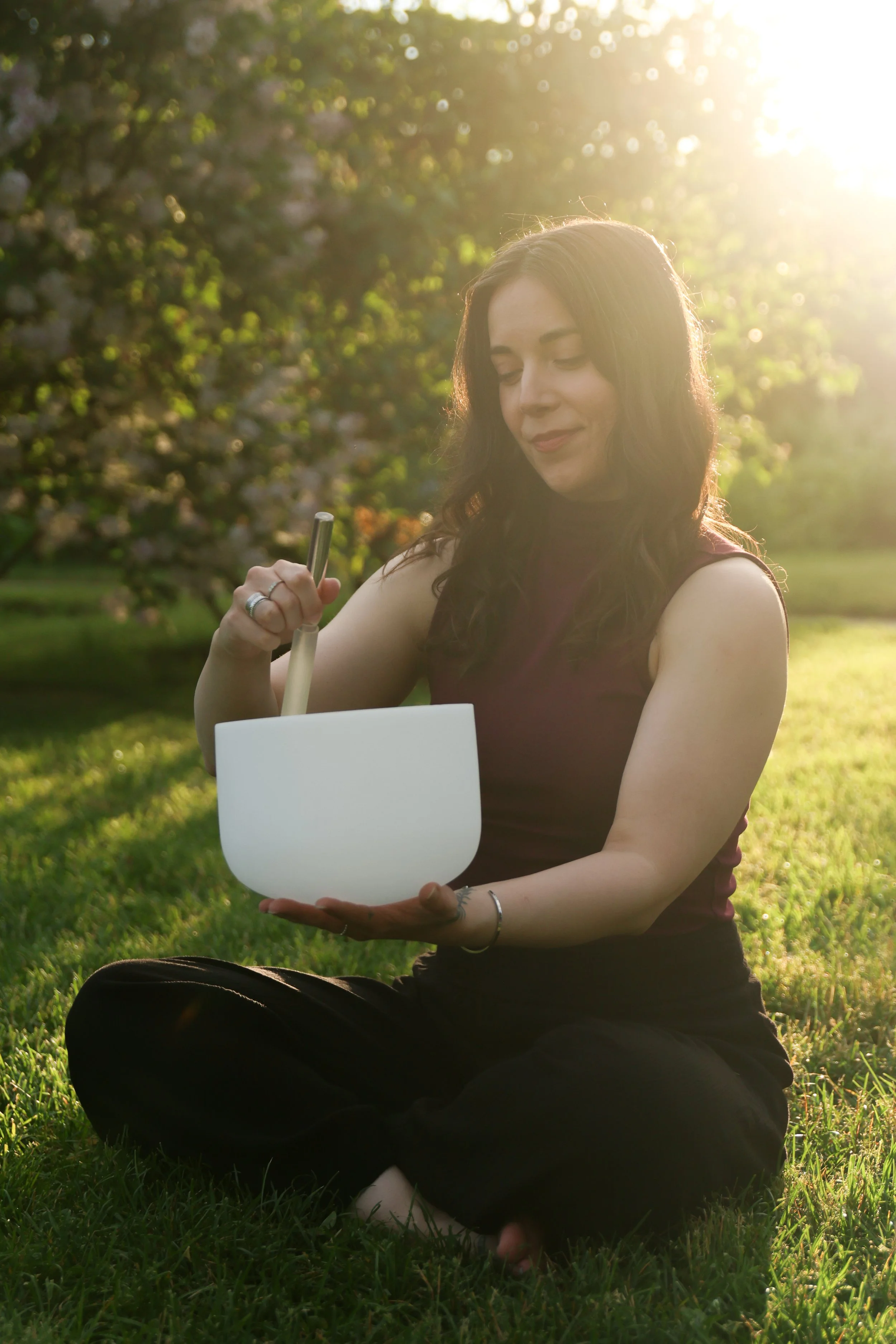 Meghan Cornett 500-hour certified yoga teacher and sound meditation practitioner