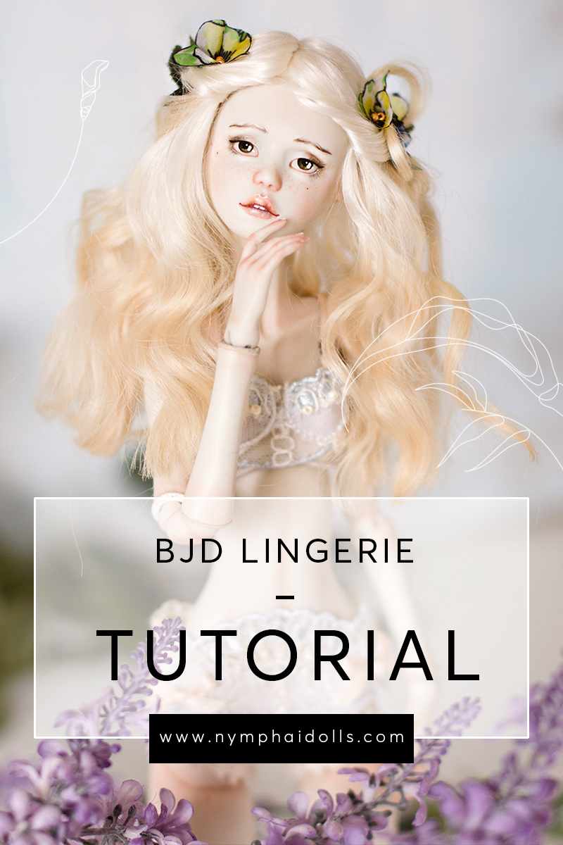 Stockings digital pattern tutorial for BJD dolls ZAOLL size 52 cm