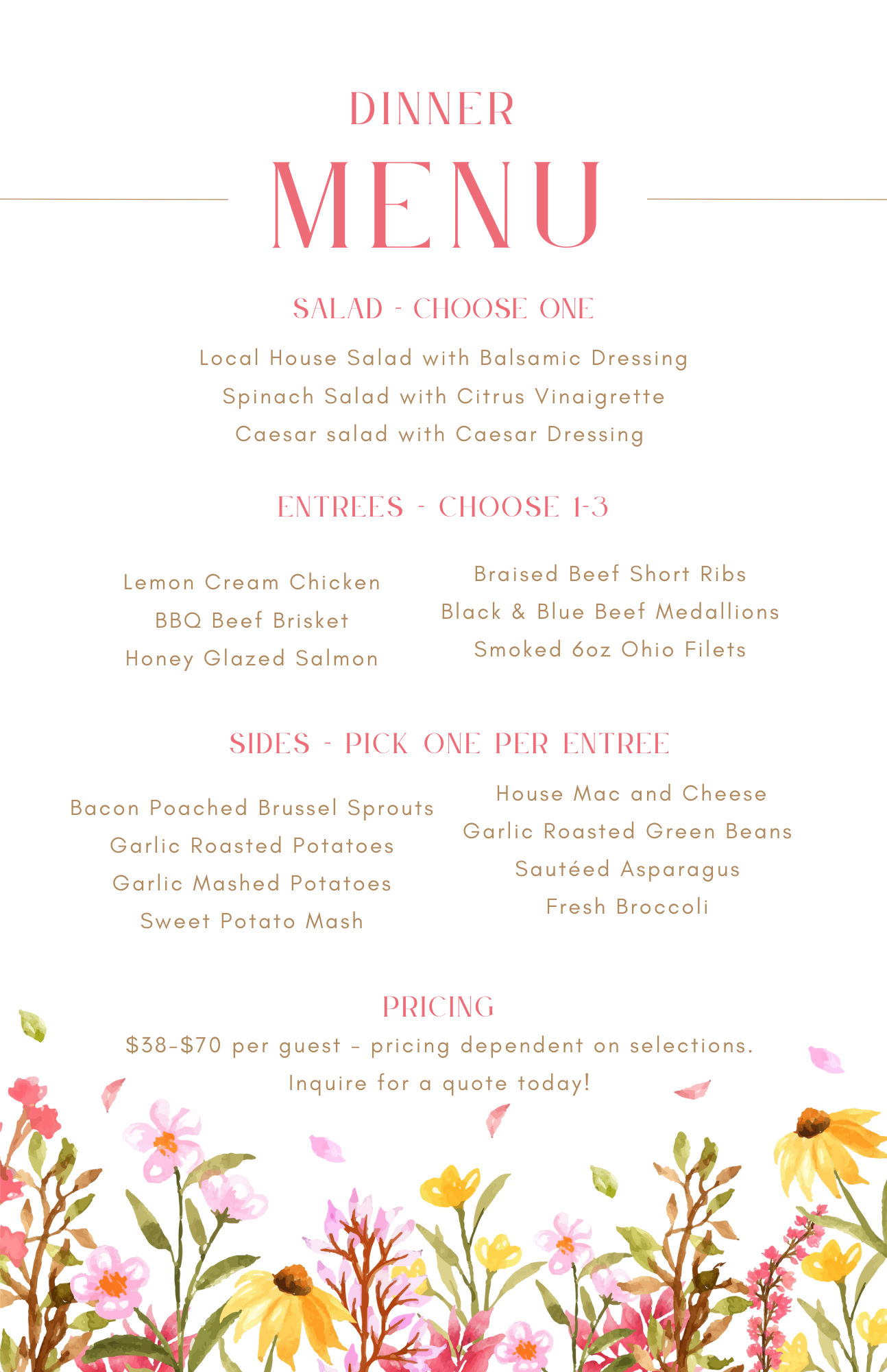 L.R. Farms' Menu — Local Roots