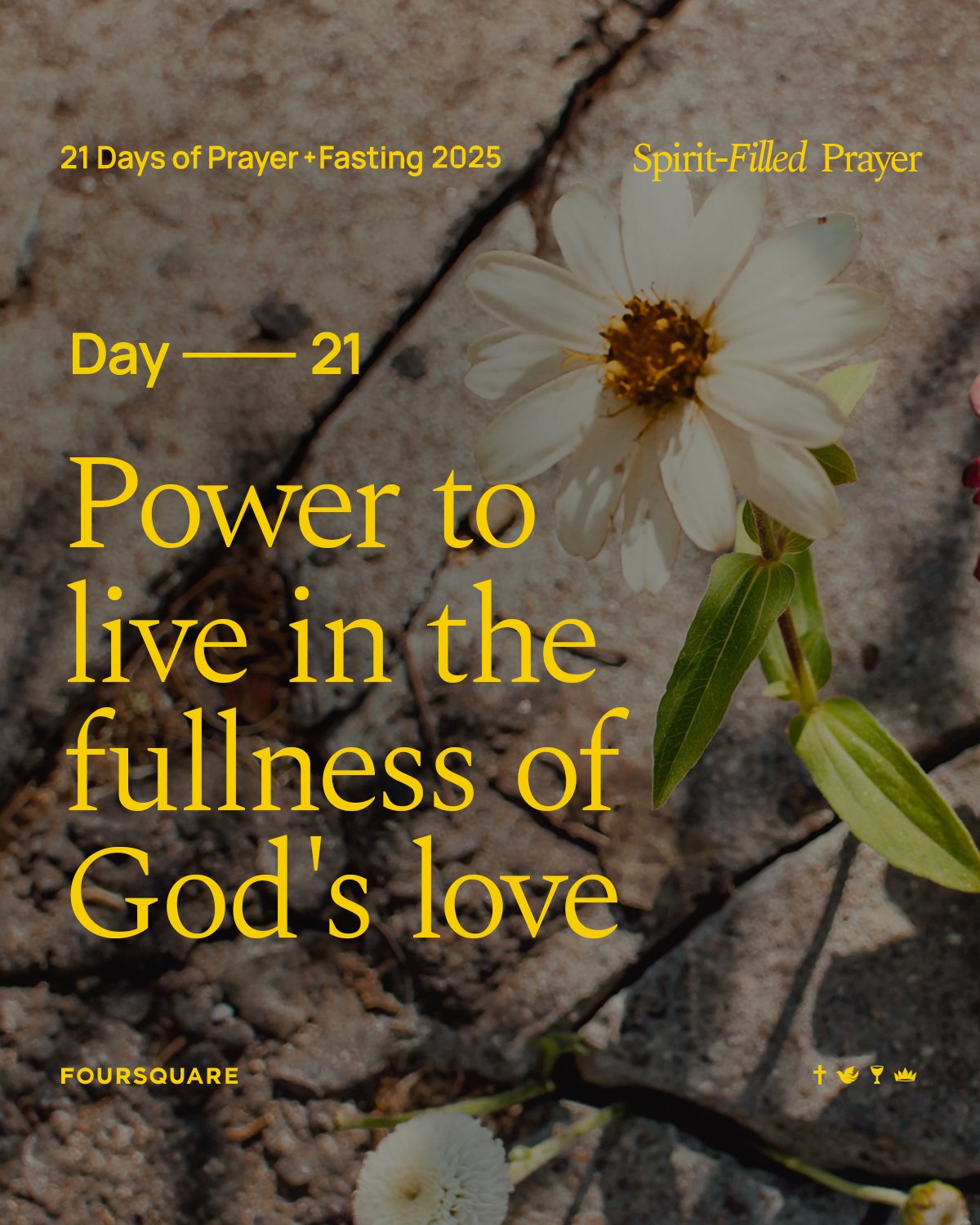 Day 21: Power to Live in the Fullness of God&rsquo;s Love
As we conclude 21 Days of Prayer and Fasting, we focus on living fully in God&rsquo;s love. Let&rsquo;s pray for hearts overflowing with His love, shining as examples of His grace to others. ❤