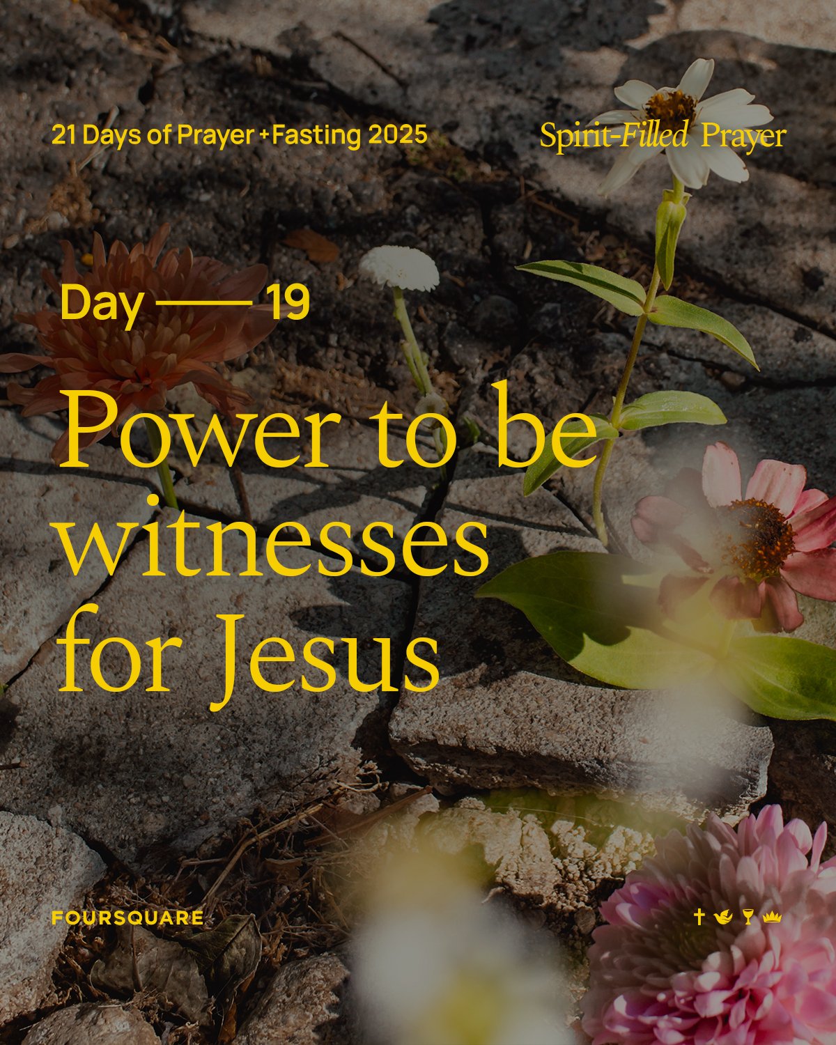 Day 19: Power to Be Witnesses for Jesus
We are called to share the love of Jesus with the world! Let&rsquo;s pray for boldness and the Holy Spirit&rsquo;s power to be His witnesses and invite others to the living water that satisfies every soul. 💧🔥