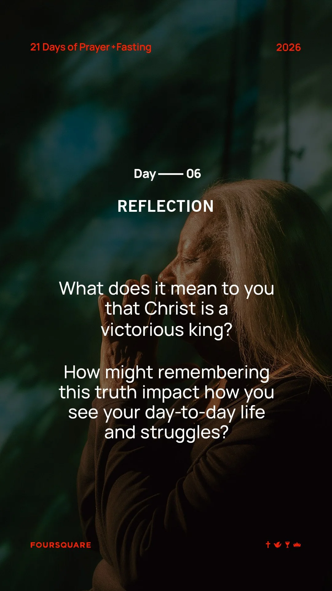 How does your day look when you view it through the lens of a Victorious King? 👑 It&rsquo;s easy to get bogged down in the "daily grind," but remembering that Christ has already won the ultimate battle changes the weight of our current str