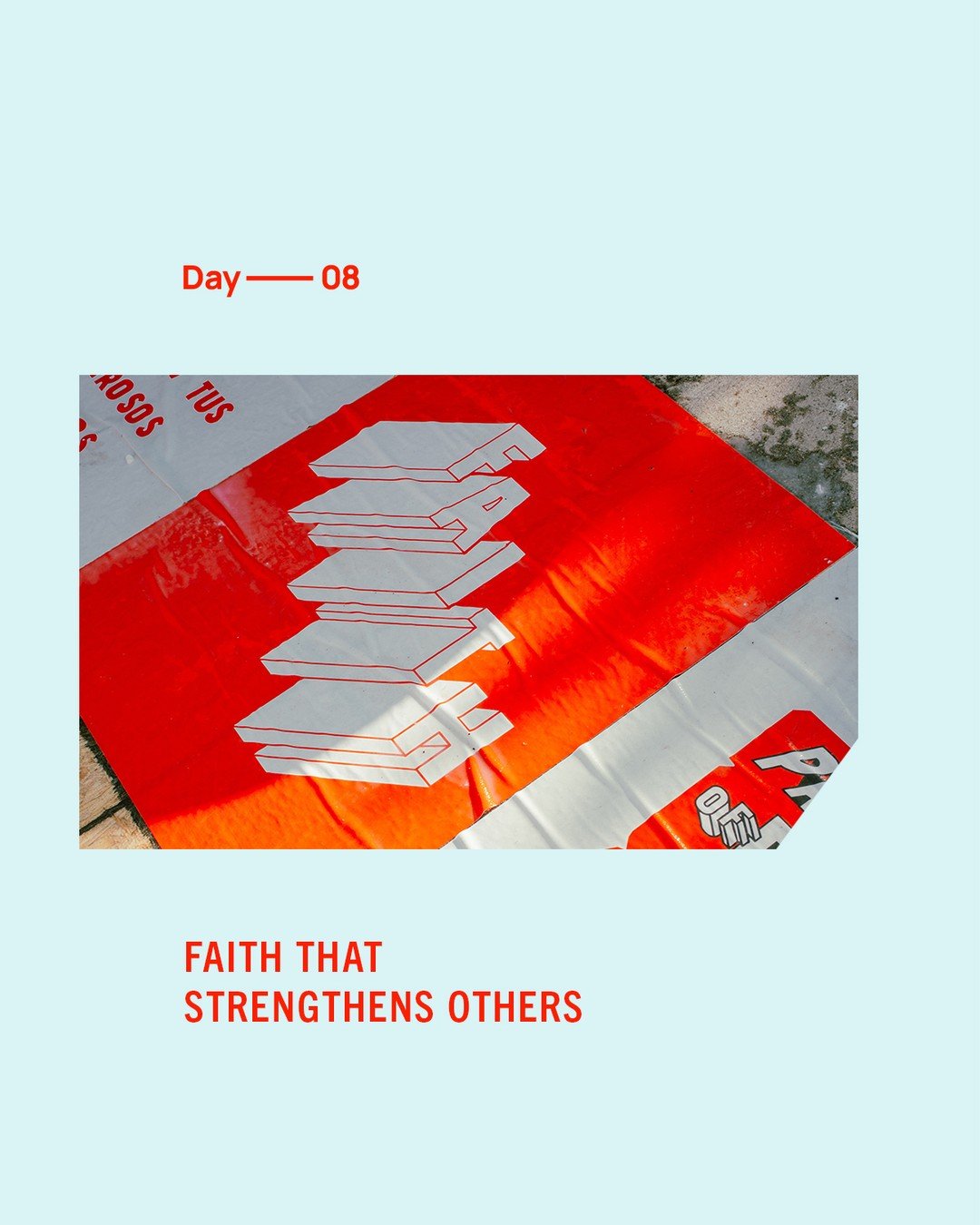 Day 08: Faith That Strengthens Others. 📍

Prayer isn&rsquo;t just a private conversation; it&rsquo;s a communal lifeline. Jesus prayed for our unity so that the world would know the Father&rsquo;s love. Today, we follow His lead.

Let&rsquo;s stop l