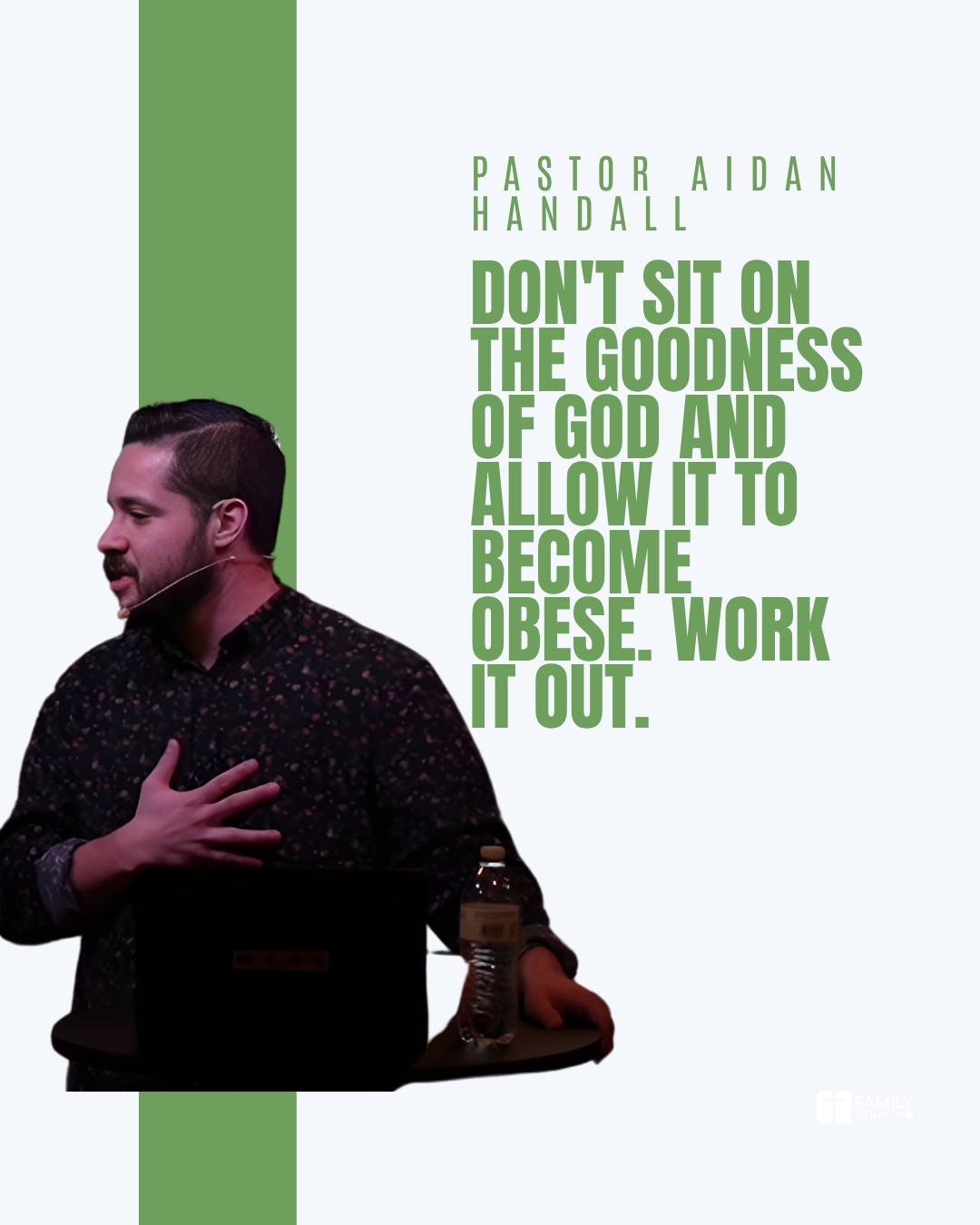 Faith isn't a spectator sport. 🏃&zwj;♂️💨

The goodness of God is fuel, not a finish line. Don't let your blessings go to waste&mdash;get out there and use what He&rsquo;s given you to make a mark on the world.

Work. It. Out. Type "Work" 