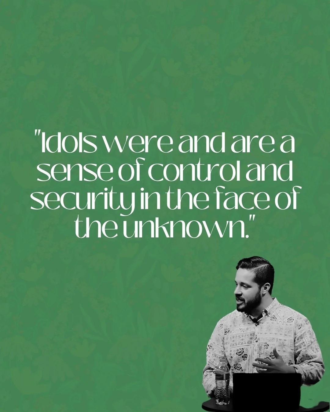 We often think of "idols" as gold statues from history books, but the truth is much closer to home. 🏡

Anything we lean on to give us a false sense of certainty in an uncertain world can become an idol. Whether it&rsquo;s a career mileston