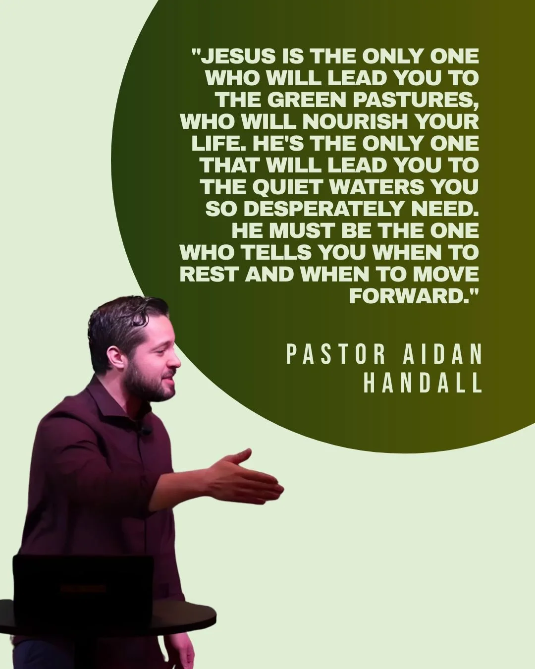 Are you feeling exhausted from trying to figure out your next step? 🌿

We spend so much time striving, pushing, and trying to navigate life on our own strength. But true peace? That only comes when we let the Good Shepherd take the lead.

This beaut