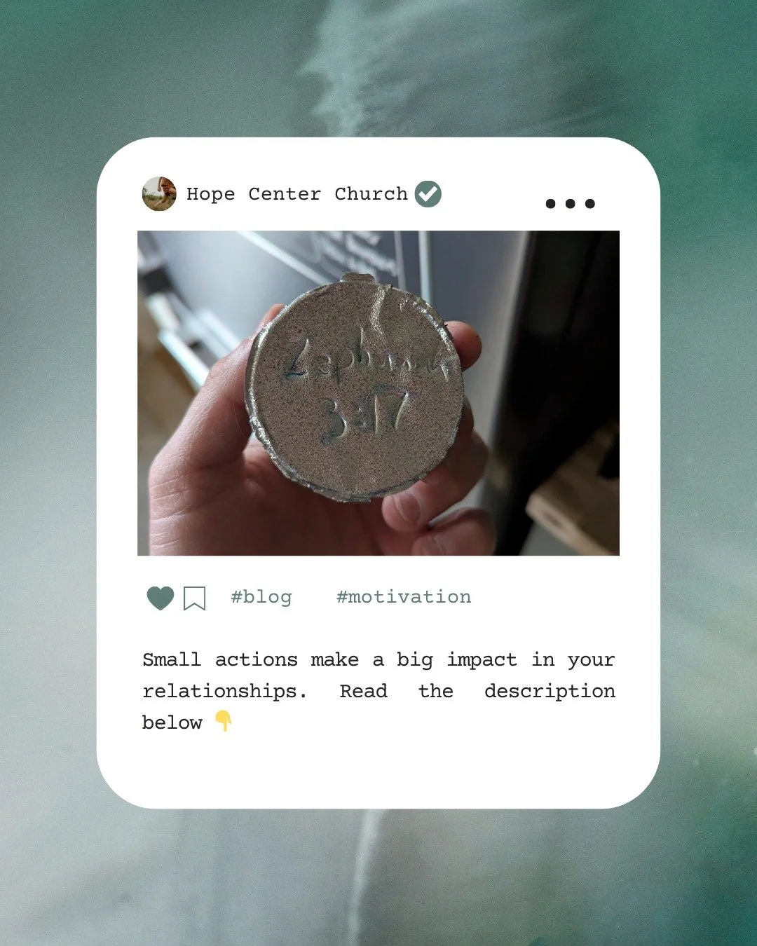 LIFE CHANGING! Small actions make a big impact in your relationships. 

As a pastor with two babies under 2, life can become... cluttered. I have expectations I place on myself as a pastor, young dad, and husband, and I sometimes feel like the weight