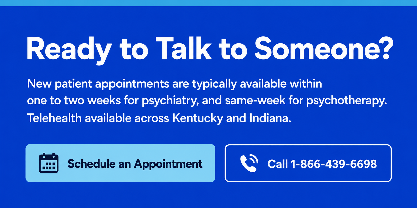 Ready to talk to someone about your mental health?