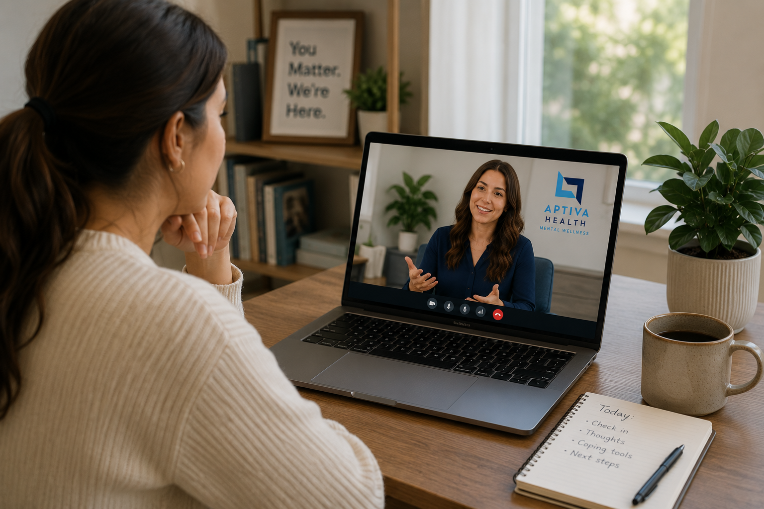 Telehealth Options at Aptiva Health Mental Wellness