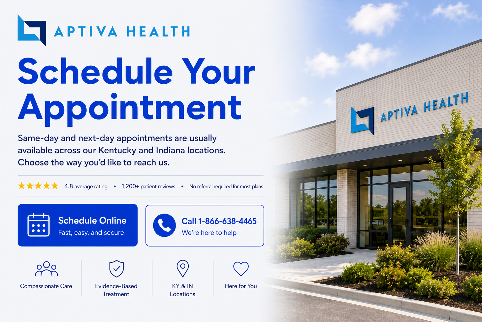 Schedule your appointment with Aptiva Health