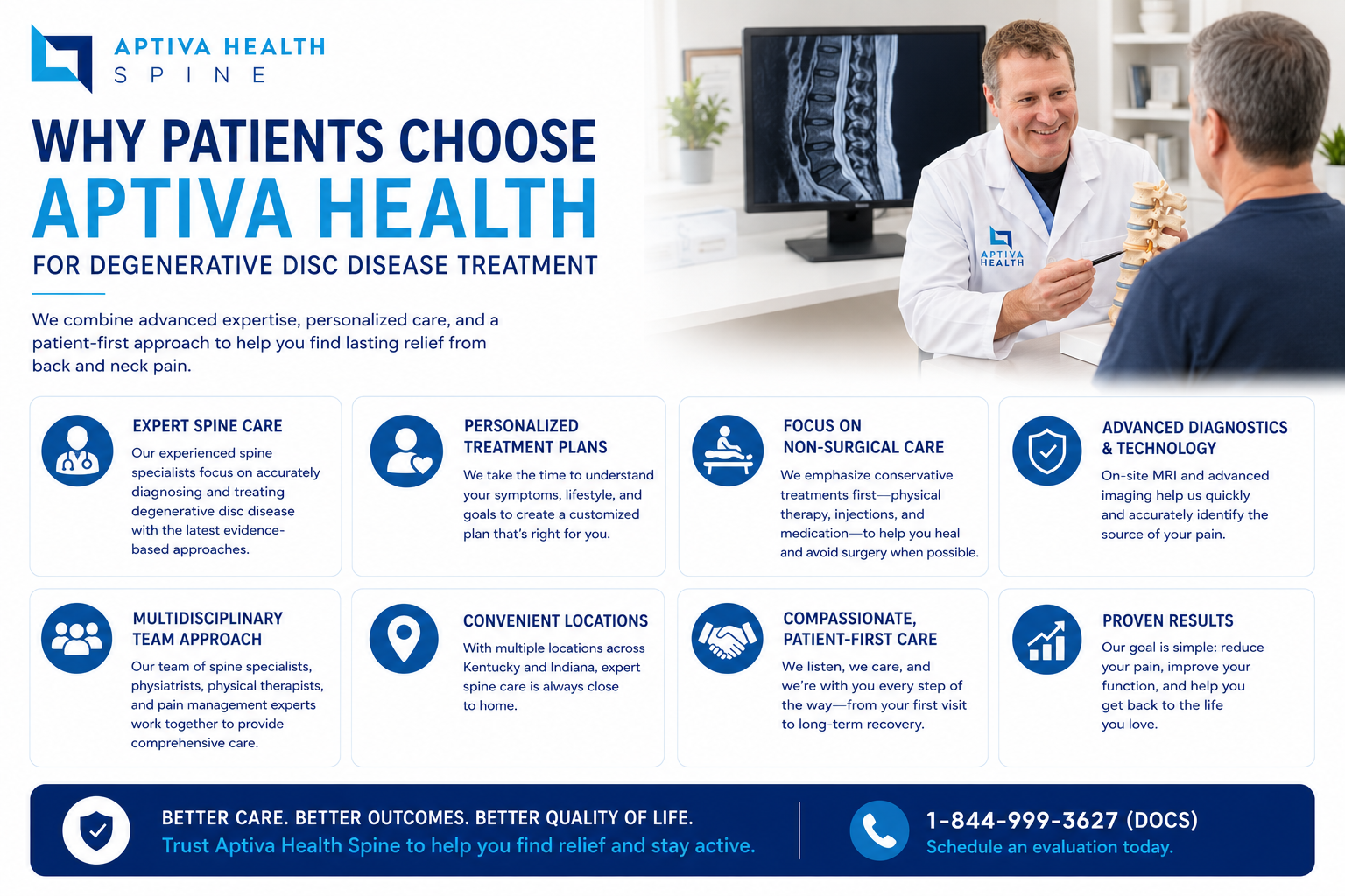 Why patients choose Aptiva Health for Degenerative Disc Disease Treatment