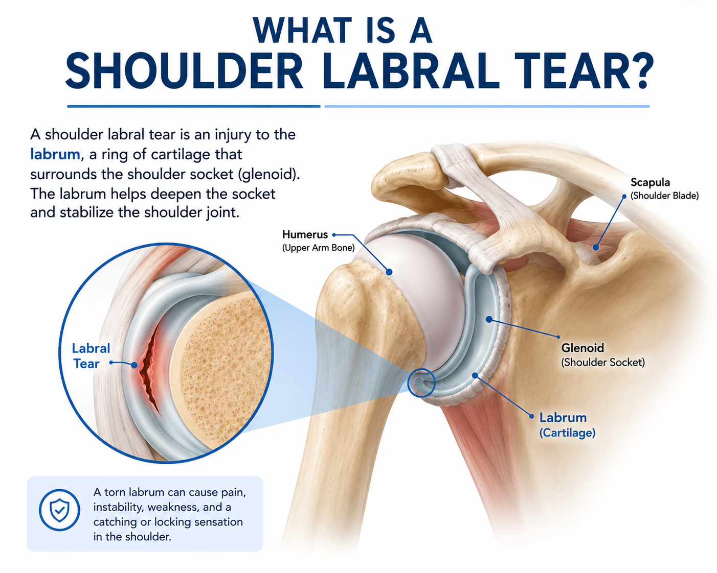 What is a shoulder labral tear?