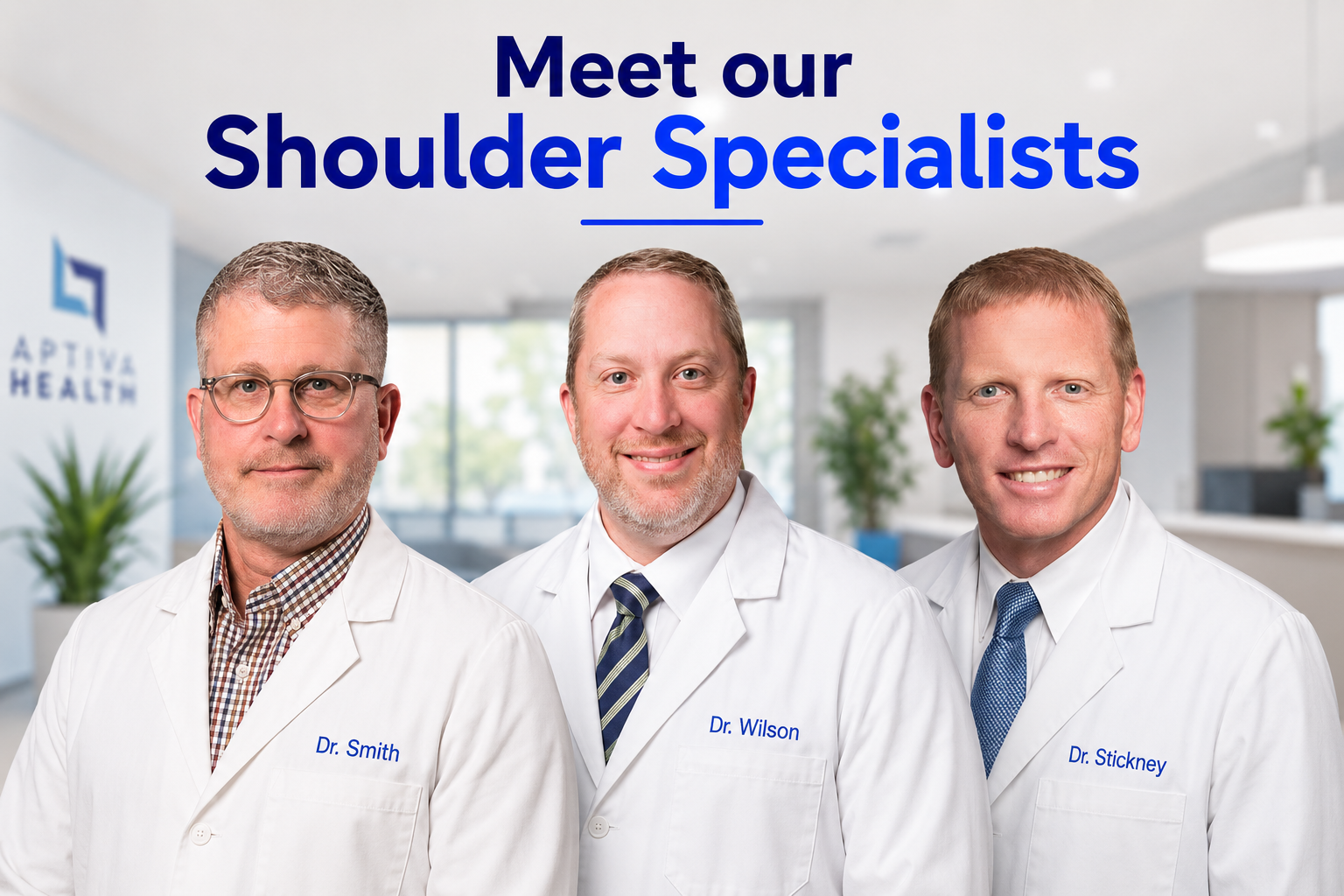 Meet our Shoulder Specialists at Aptiva Health