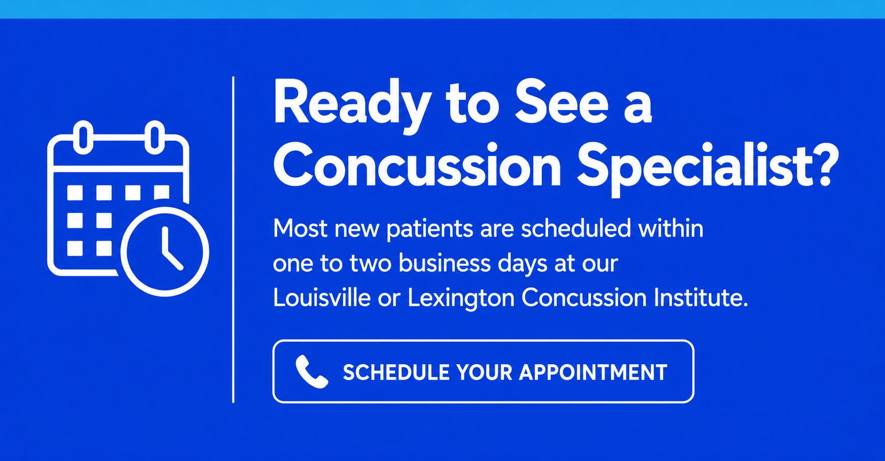 Schedule your concussion evaluation