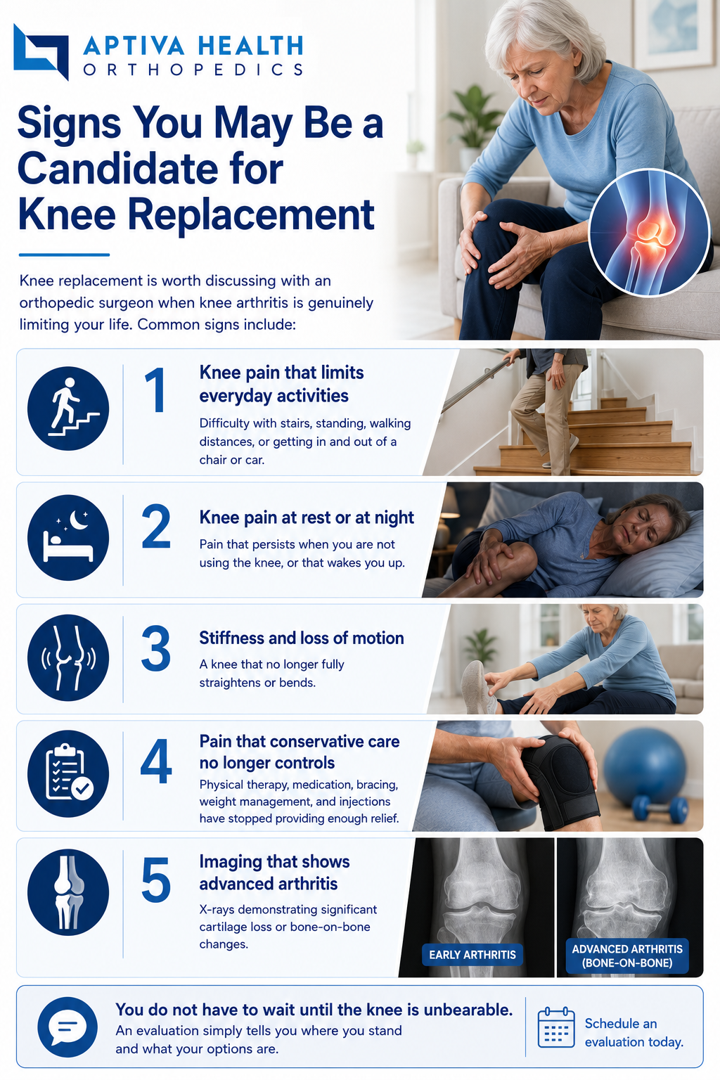 Signs you may be a candidate for knee replacement surgery