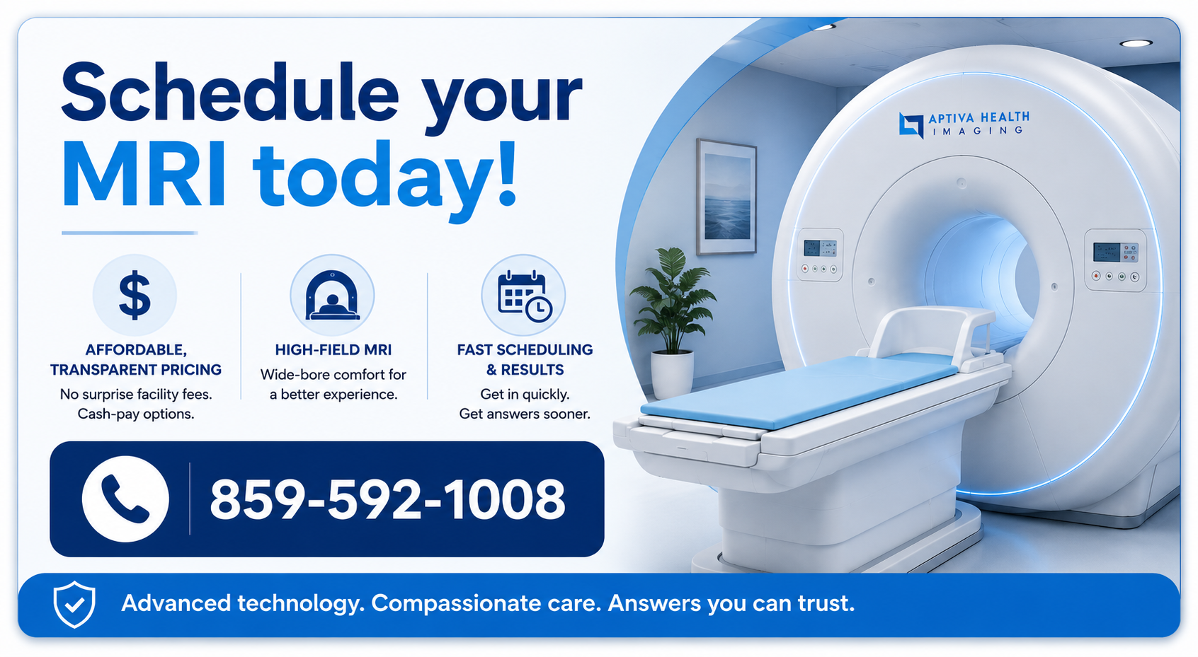 Schedule an MRI at Aptiva Health Imaging - Lexington