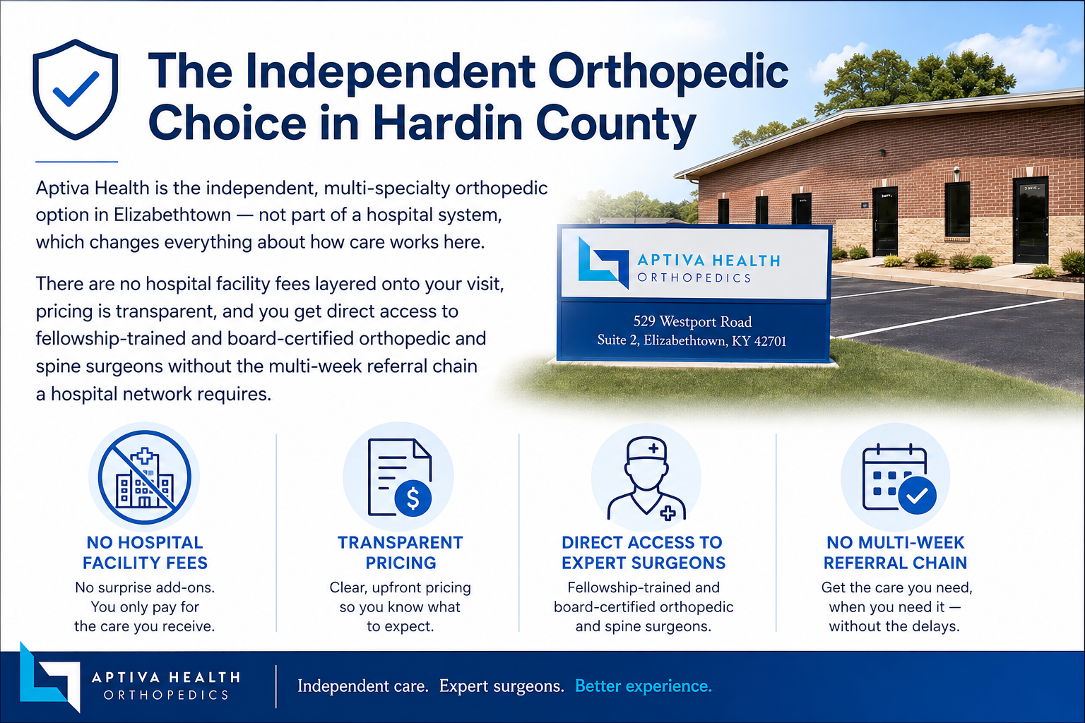 Aptiva Health - The Independent Orthopedic Choice in Hardin County