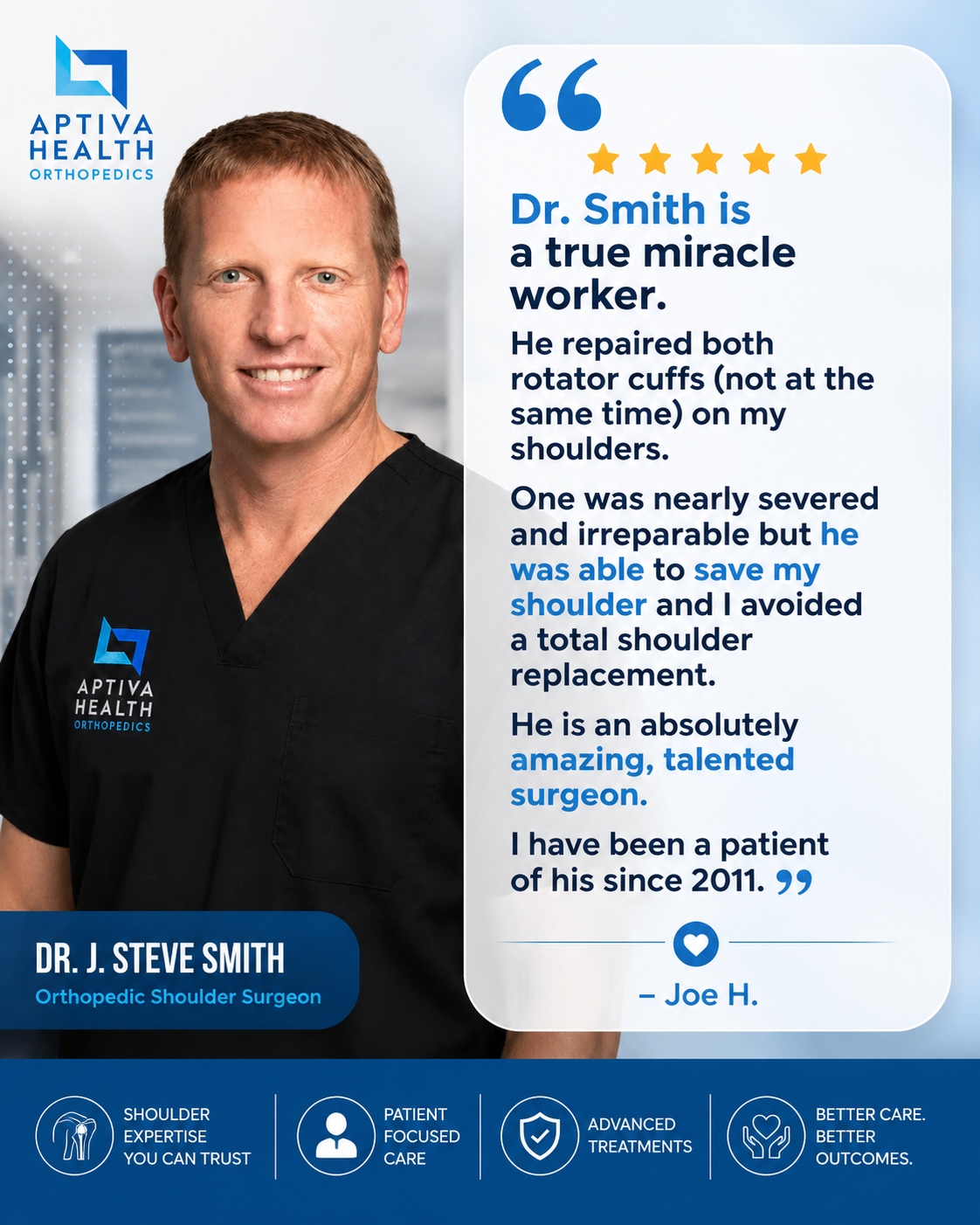 Dr. J. Steve Smith Testimonial