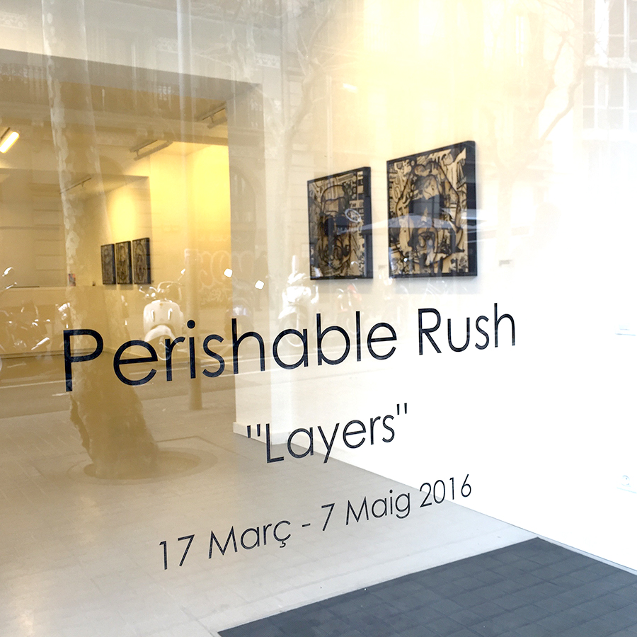 solo exhibition layers at 3punts galeria barcelona