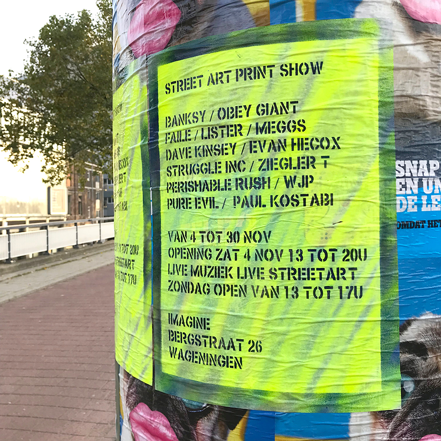 posters in the streets