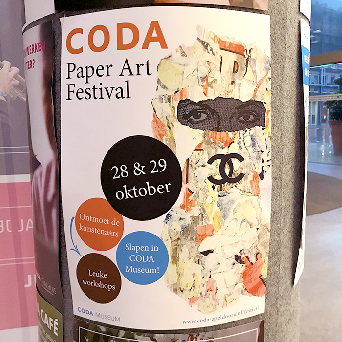 coda apeldoorn museum paper art flyer