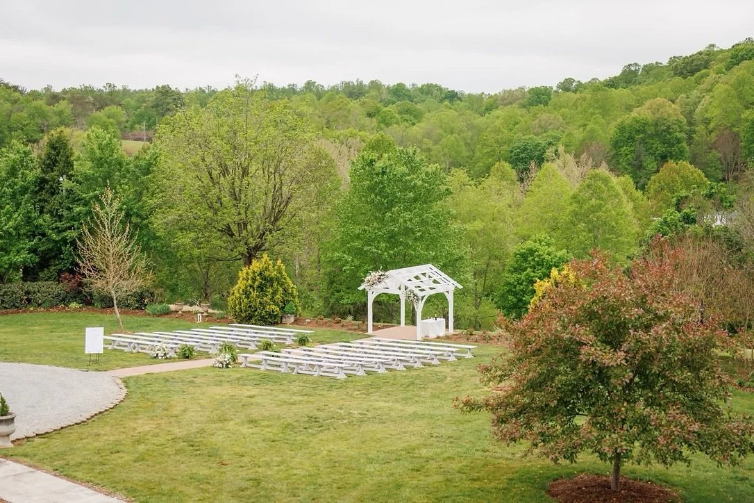 We love this shot of our newly upgraded ceremony space by @fireawayphotography So much thought and love has been poured into this space to ensure that our couples have the most beautiful, magical day!🤍🤍